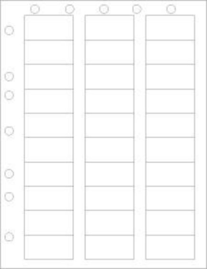Picture of PDC Laser Chart Label with Holes, 2" x 1", White, 30 Labels per Sheet, 4 Packs of 250 Sheets per Case