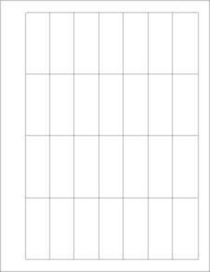 Picture of PDC Laser Chart Label, 2-1/2" x 1", White, 28 Labels per Sheet, 4 Packs of 250 Sheets per Case