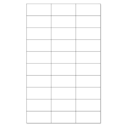 Picture of PDC Laser Chart Label, 2-27/32" x 1-1/10", White, 30 Labels per Sheet, 4 Packs of 250 Sheets per Case