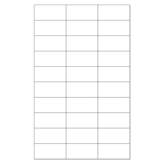 Picture of PDC Laser Chart Label, 2-27/32" x 1-1/10", White, 30 Labels per Sheet, 4 Packs of 250 Sheets per Case