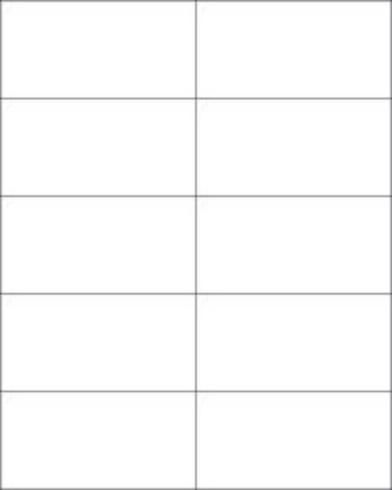 Picture of PDC Laser Chart Label, 4" x 2", White, 10 Labels per Sheet, 100 Sheets per Pack