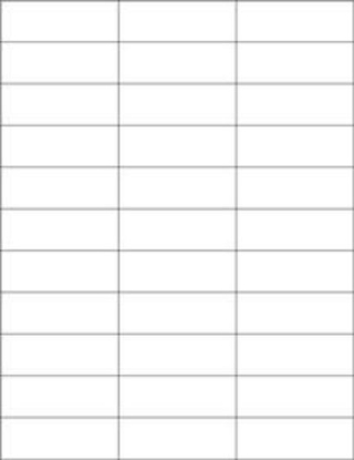 Picture of PDC Laser Chart Label, 2-27/32" x 1", White, 33 Labels per Sheet, 100 Sheets per Pack