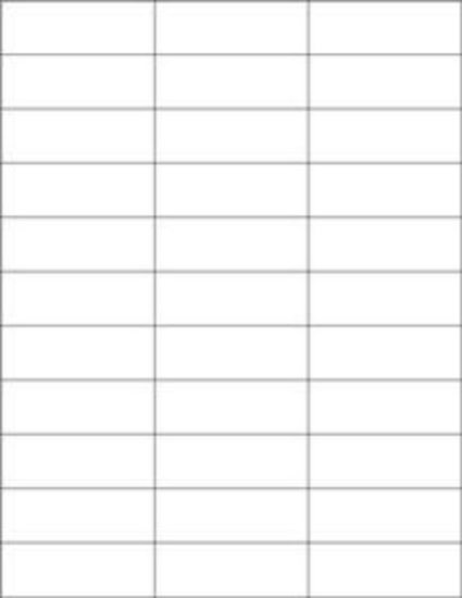 Picture of PDC Laser Chart Label, 2-27/32" x 1", White, 33 Labels per Sheet, 100 Sheets per Pack