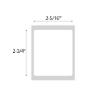 Picture of PDC Direct Thermal Paper Label, 2-5/16" x 2-3/4", White, 1" Core, 400 per Roll