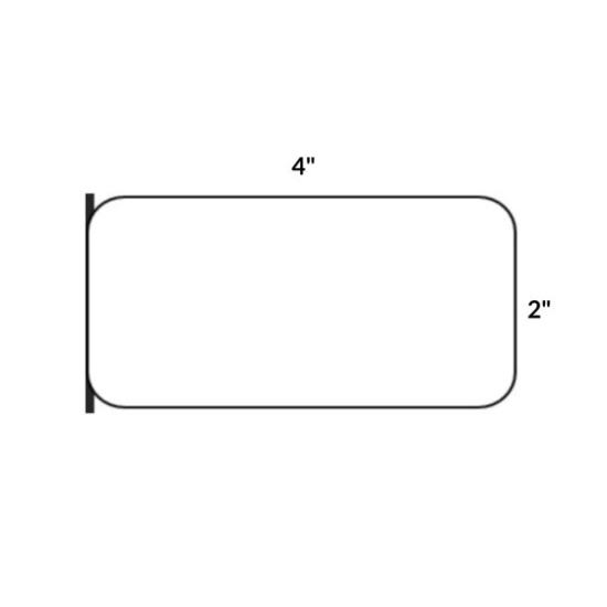 Picture of PDC Direct Thermal Omnicell® Compatible Paper Label, 2" x 4", White, 1" Core, 250 per Roll