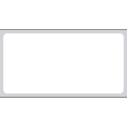 Picture of PDC Permanent Direct Thermal Paper Label, 2" x 1", White, 3" Core, 4,000 per Roll