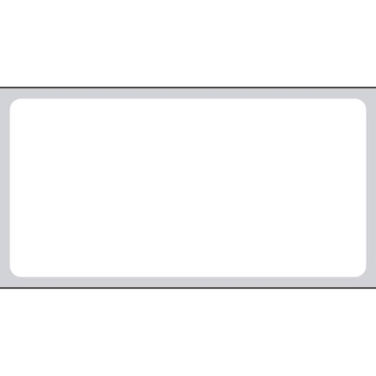 Picture of PDC Permanent Direct Thermal Paper Label, 2" x 1", White, 3" Core, 4,000 per Roll