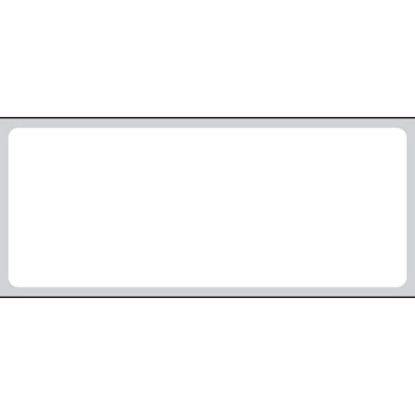 Picture of PDC Permanent Direct Thermal IR Paper Label, 2-1/2" x 1", White, 3" Core, 4,000 per Roll