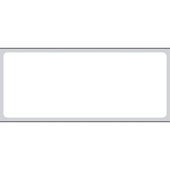 Picture of PDC Permanent Direct Thermal IR Paper Label, 2-1/2" x 1", White, 3" Core, 4,000 per Roll