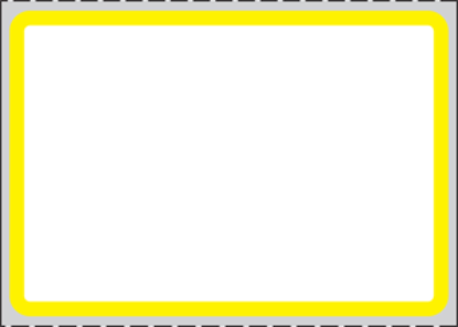 Picture of PDC Permanent Direct Thermal Paper Label, 2" x 1-3/8", White with Yellow, 3" Core, 3,500 per Roll
