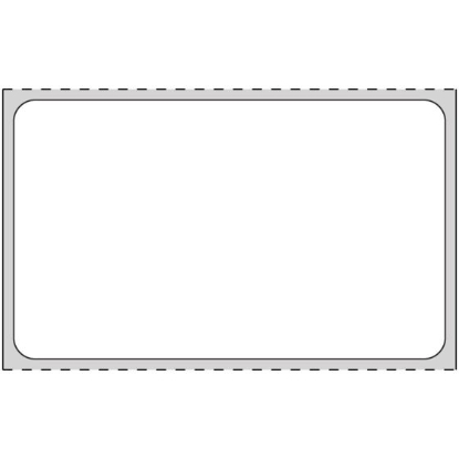 Picture of PDC Permanent Direct Thermal Paper Label, 2-1/2" x 1-1/2", White, 1" Core, 960 per Roll