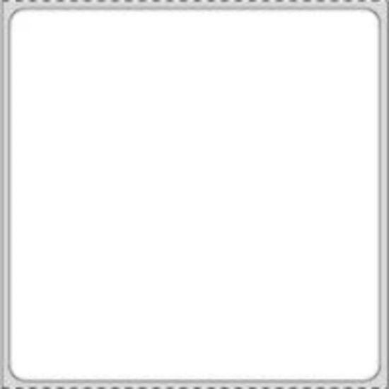 Picture of PDC Permanent Direct Thermal Paper Label, 3" x 3", White, 1" Core, 500 per Roll