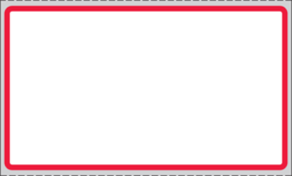 Picture of PDC Permanent Direct Thermal Paper Label, 3-1/2" x 2", White with Red, 3" Core, 2,500 per Roll