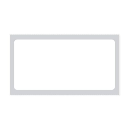 Picture of PDC Permanent Direct Thermal Paper Label, 2" x 1", White, 3" Core, 5,000 per Roll