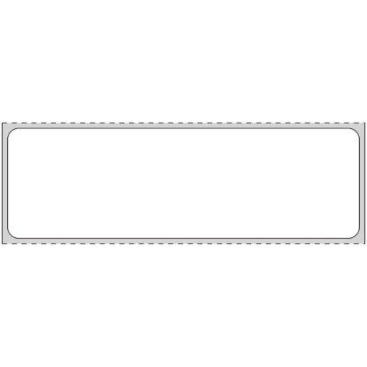 Picture of PDC Permanent Direct Thermal Paper Label, 4" x 1-1/4", White, 1" Core, 960 per Roll