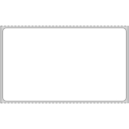 Picture of PDC Permanent Direct Thermal Paper Label, 4" x 2-3/8", White, 1" Core, 600 per Roll