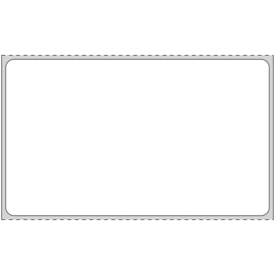 Picture of PDC Permanent Direct Thermal Paper Label, 4" x 2-3/8", White, 1" Core, 600 per Roll