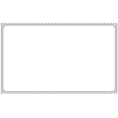 Picture of PDC Permanent Direct Thermal Paper Label, 4" x 2-3/8", White, 3" Core, 2,000 per Roll