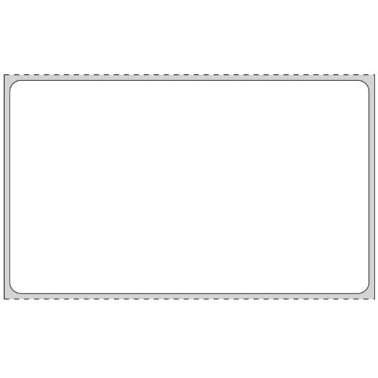 Picture of PDC Permanent Direct Thermal Paper Label, 4" x 2-3/8", White, 3" Core, 2,000 per Roll