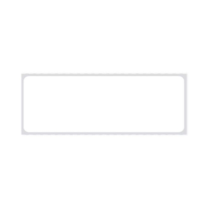 Picture of PDC Permanent Direct Thermal Paper Label, 4-1/4" x 1-1/2", White, 3" Core, 3,500 per Roll