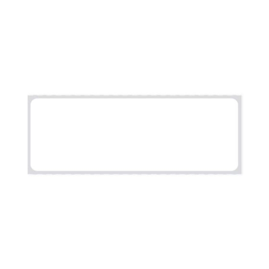Picture of PDC Permanent Direct Thermal Paper Label, 4-1/4" x 1-1/2", White, 3" Core, 3,500 per Roll