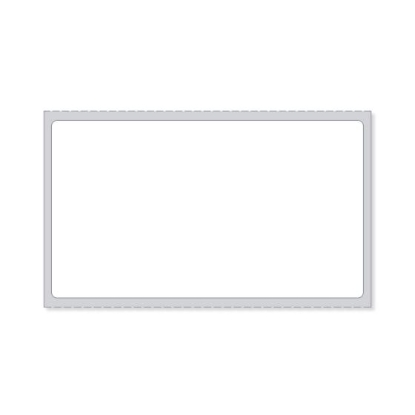 Picture of PDC Permanent Direct Thermal Paper Label, 3-1/2" x 2", White, 3" Core, 2,500 per Roll