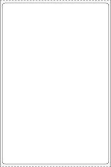 Picture of PDC Permanent Direct Thermal Paper Label, 4" x 6", White, 3" Core, 1,000 per Roll