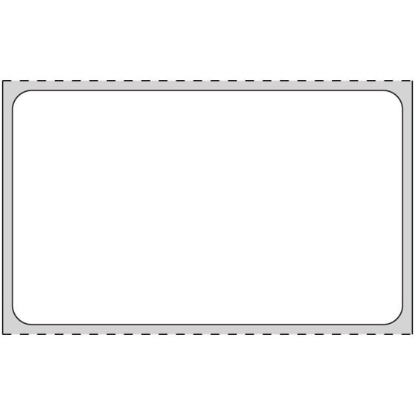 Picture of PDC Permanent Direct Thermal Paper Label, 2-1/2" x 1-1/2", White, 3" Core, 3,500 per Roll