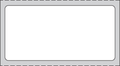 Picture of PDC Removable Direct Thermal Paper Label, 2" x 1", White, 1" Core, 1,300 per Roll