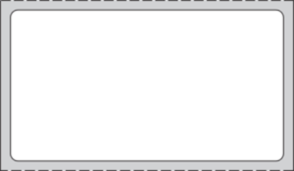 Picture of PDC Removable Direct Thermal Paper Label, 2-1/4" x 1-1/4", White, 1" Core, 1,100 per Roll