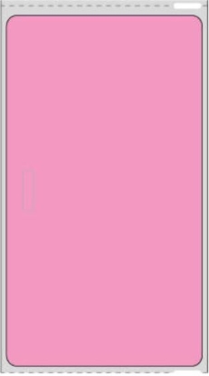 Picture of PDC Visitor Pass Label Compatible with DYMO® Printer, Permanent Direct Thermal Paper, 2-5/16" x 4", Fluorescent Pink, 1" Core, 250 per Roll