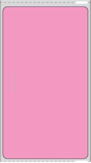 Picture of PDC Visitor Pass Label Compatible with DYMO® Printer, Permanent Direct Thermal Paper, 2-5/16" x 4", Fluorescent Pink, 1" Core, 250 per Roll