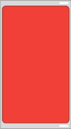 Picture of PDC Visitor Pass Label Compatible with DYMO® Printer, Permanent Direct Thermal Paper, 2-5/16" x 4", Red, 1" Core, 300 per Roll