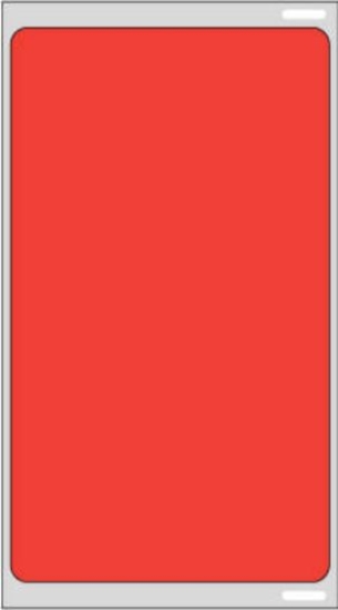 Picture of PDC Visitor Pass Label Compatible with DYMO® Printer, Permanent Direct Thermal Paper, 2-5/16" x 4", Red, 1" Core, 300 per Roll