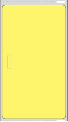Picture of PDC Visitor Pass Label Compatible with DYMO® Printer, Permanent Direct Thermal Paper, 2-5/16" x 4", Fluorescent Yellow, 1" Core, 250 per Roll