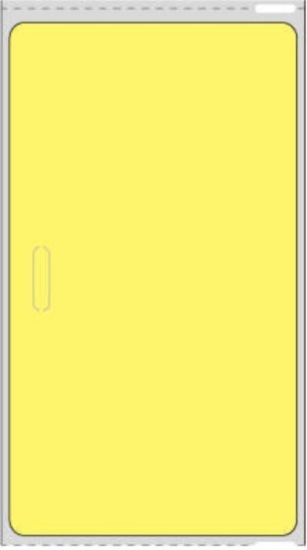 Picture of PDC Visitor Pass Label Compatible with DYMO® Printer, Permanent Direct Thermal Paper, 2-5/16" x 4", Fluorescent Yellow, 1" Core, 250 per Roll