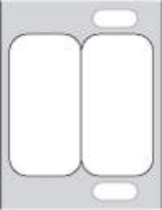 Picture of PDC DYMO® Compatible Permanent Direct Thermal Paper Label, 1/2" x 1", White, 1" Core, 1,000 per Roll