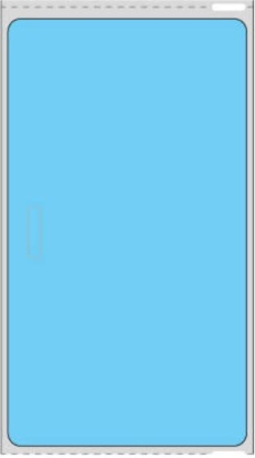 Picture of PDC DYMO® Compatible Permanent Direct Thermal Paper Visitor Pass Label, 2-5/16" x 4", Blue, 1" Core, 250 per Roll
