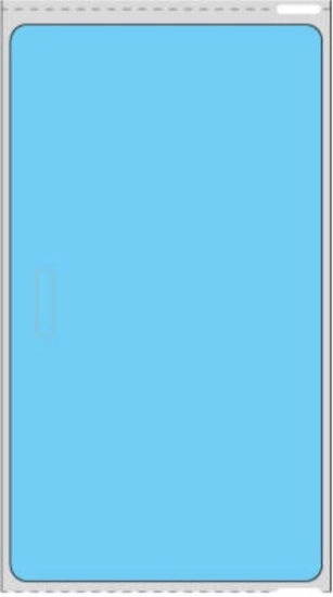 Picture of PDC DYMO® Compatible Permanent Direct Thermal Paper Visitor Pass Label, 2-5/16" x 4", Blue, 1" Core, 250 per Roll