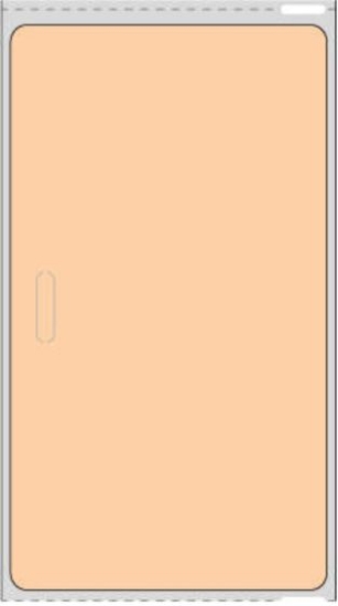 Picture of PDC DYMO® Compatible Permanent Direct Thermal Paper Visitor Pass Label, 2-5/16" x 4", Fluorescent Orange, 1" Core, 250 per Roll