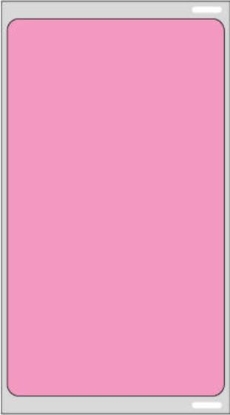 Picture of PDC DYMO® Compatible Permanent Direct Thermal Paper Visitor Pass Label, 2-5/16" x 4", Fluorescent Pink, 1" Core, 300 per Roll