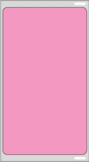 Picture of PDC DYMO® Compatible Permanent Direct Thermal Paper Visitor Pass Label, 2-5/16" x 4", Fluorescent Pink, 1" Core, 300 per Roll