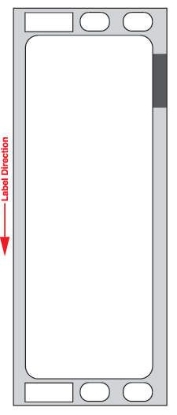Picture of PDC Thermal Chart Label, 1-1/8" x 3-1/2", White, 1" Core, 2 Rolls of 130 per Case