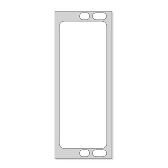 Picture of PDC Thermal Chart Label, 1-1/8" x 3-1/2", White, 1" Core, 2 Rolls of 350 per Box
